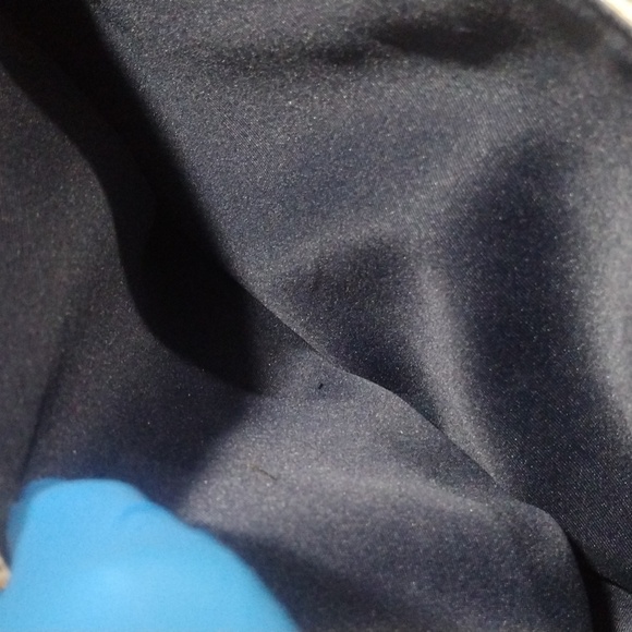 Samantha Thavasa DELUXE Shoulder Bag White Canvas 2 ways Tote Handbag - Picture 14 of 17